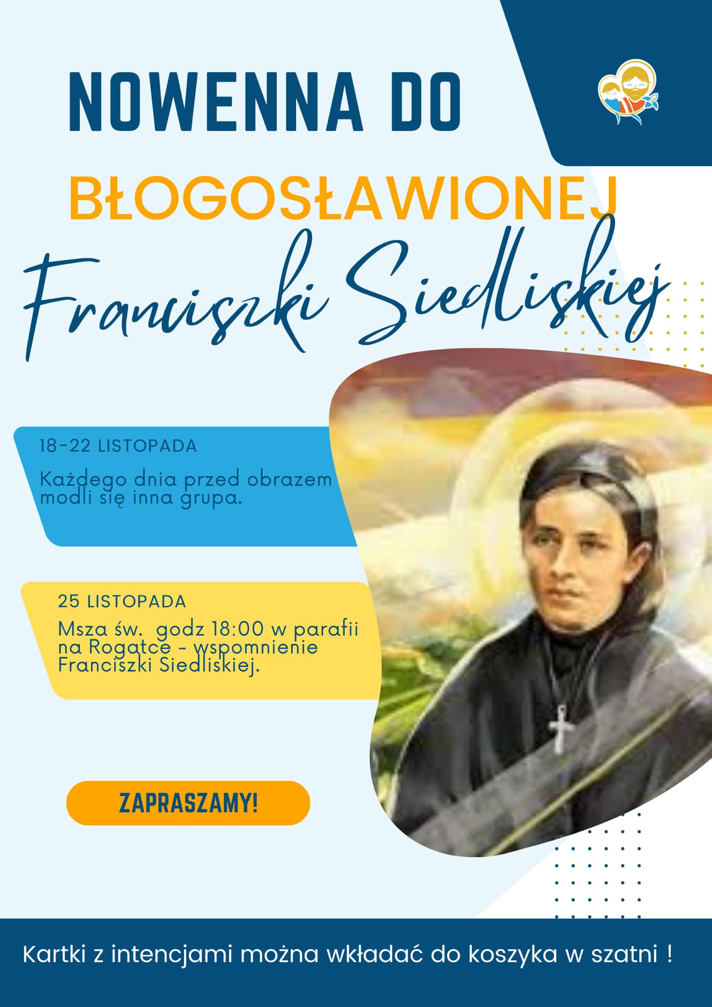 NOWENNA DO BŁOGOSŁAWIONEJ FRANCISZKI SIEDLISKIEJ