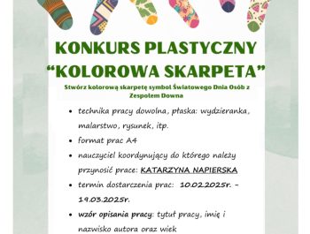 Sukces naszych przedszkolaków w konkursie „Kolorowa skarpeta”