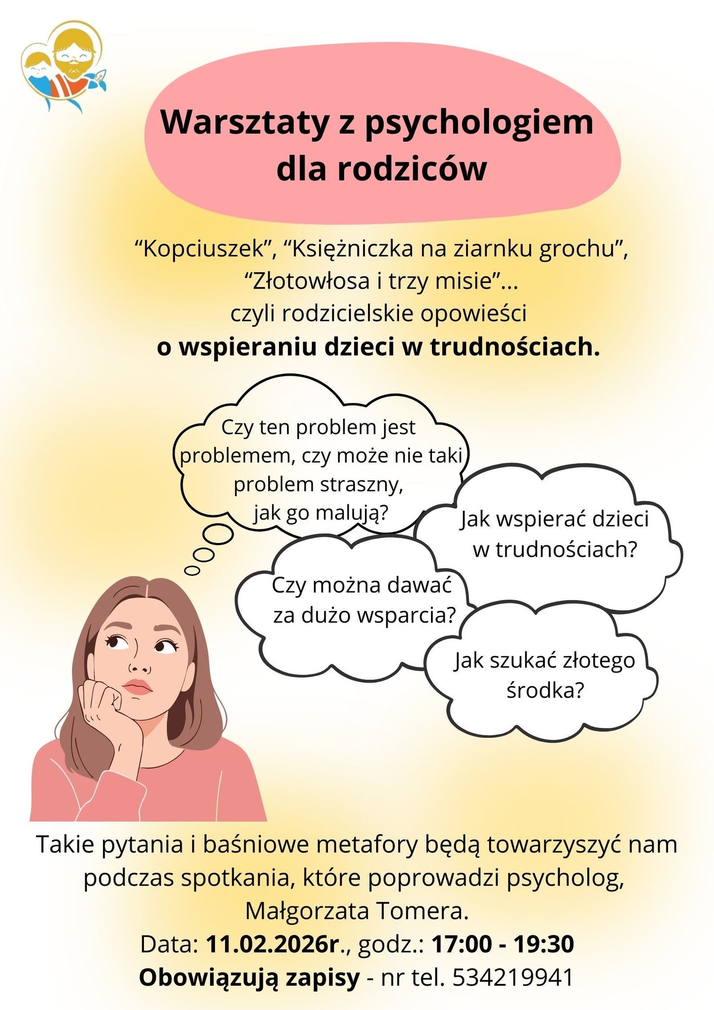 WARSZTATY Z PSYCHOLOGIEM DLA RODZICÓW